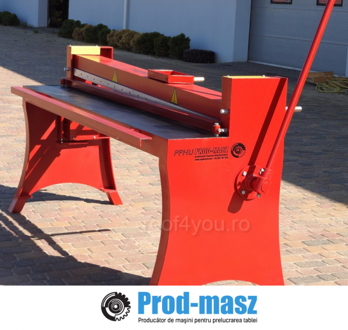 Ghilotina manuala pentru tabla 1000 mm / 1.2 mm GLT PROD-MASZ [7]