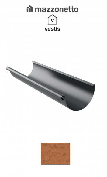 Jgheab semicircular Ø150, L=3m, RAL COPPER [2]