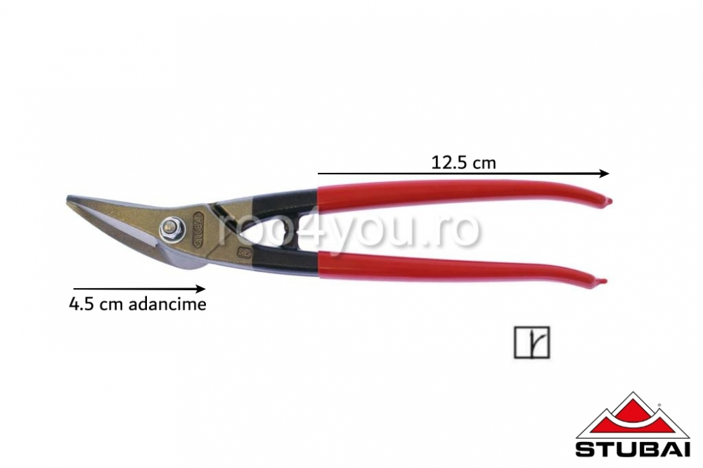 Foarfeca speciala de staniu, dreapta, PVC [2]