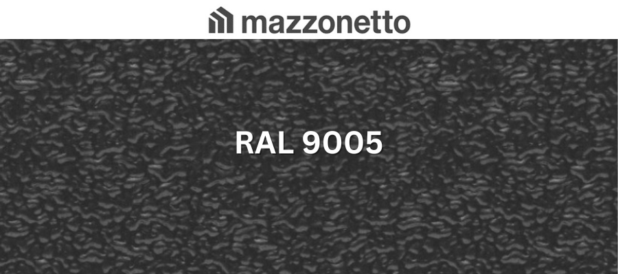 Otel DX51 STUCCO, RAL 9005, rola 1250mm, 0.6mm, 25/17 microni polyester [1]