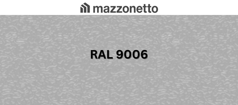 Otel DX51 STUCCO, RAL 9006, rola 1250mm, 0.6mm, 25/17 microni polyester [1]