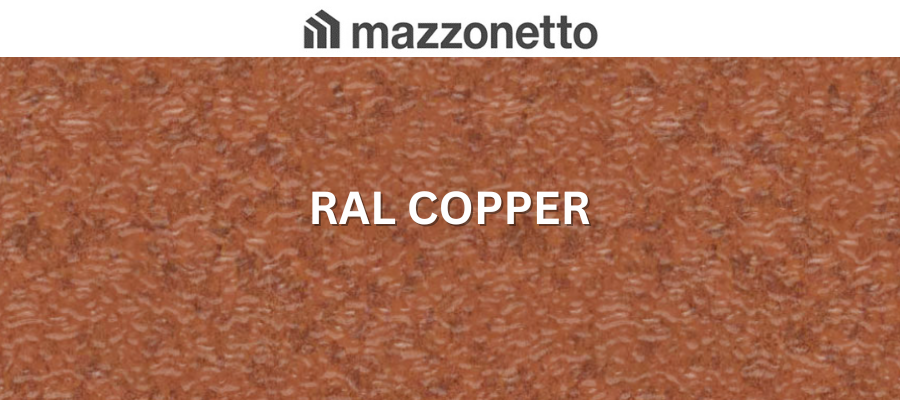 Otel DX51 STUCCO, RAL COPPER, rola 1250mm, 0.55mm, 35/25 microni polyester [1]