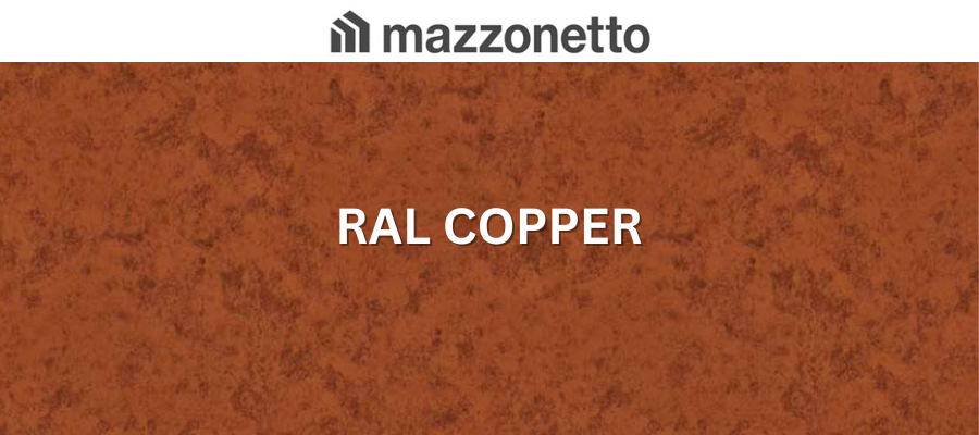 Otel DX51, RAL COPPER, rola 500mm, 0.55mm, 35/25 microni polyester [1]