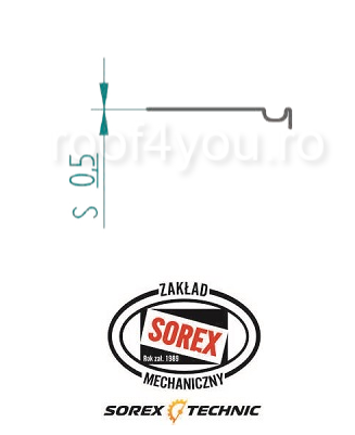Set placute de profilare 0,50 mm G050 Sorex [3]
