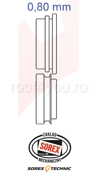 Set placute de profilare 0,80 mm G080 Sorex [1]