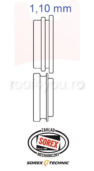 Set placute de profilare 1,10 mm G110 Sorex [1]
