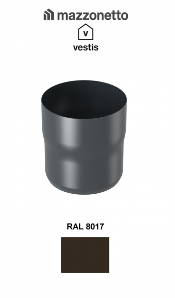 Racord burlan circular Ø100, Aluminiu Mazzonetto Vestis, RAL 8017 [2]