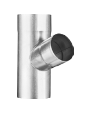 Ramificatie Y titan zinc natural Ø100 VMZINC [1]