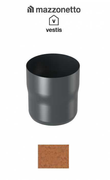 Racord burlan circular Ø100, Aluminiu Mazzonetto Vestis, RAL Copper [2]