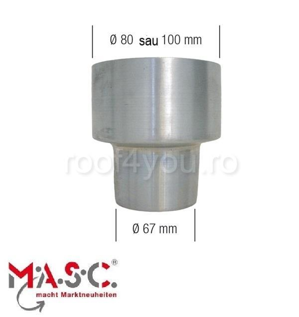 Reductie speciala din zinc, pentru renovarea conductelor existente, Ø100 [1]