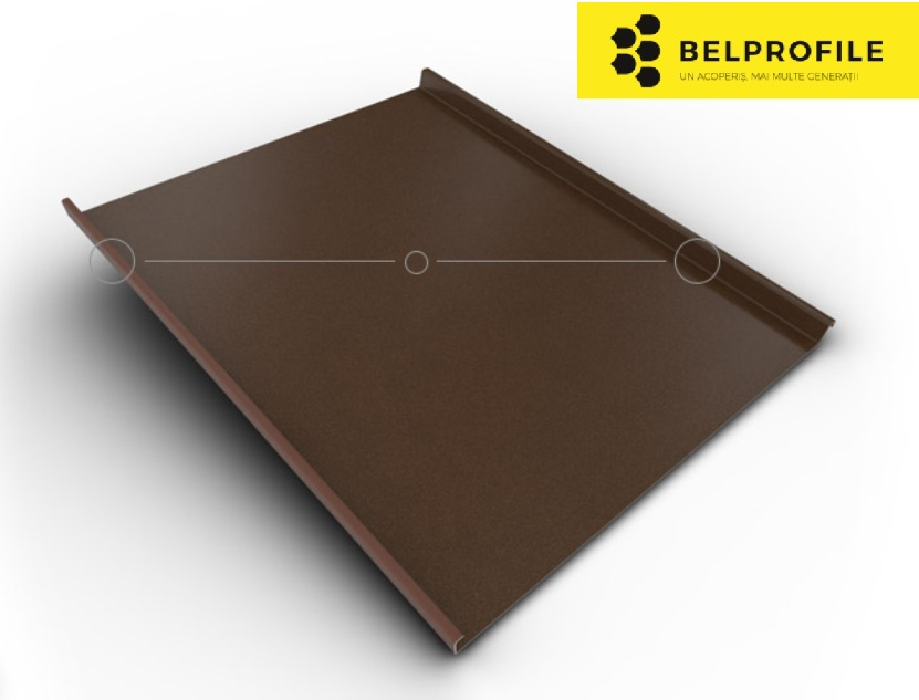 Rulou otel, RAL 8017, finisaj SandShape mat, 0.5 mm [1]