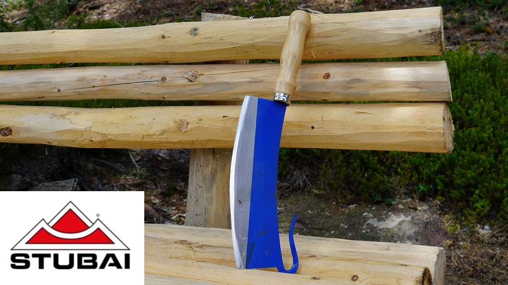 Satar curbat cu maner de lemn si carlig, 240 mm [2]