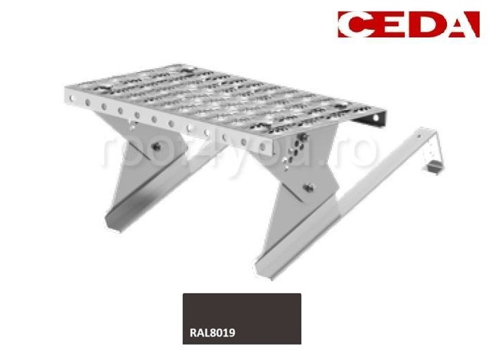 Set de acces pe acoperis cu tigle de pana la 47cm, din otel galvanizat prevopsit, 40cm [1]