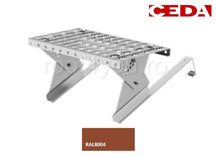 Set de acces pe acoperis cu tigle de pana la 47cm, din otel galvanizat prevopsit, 40cm [1]