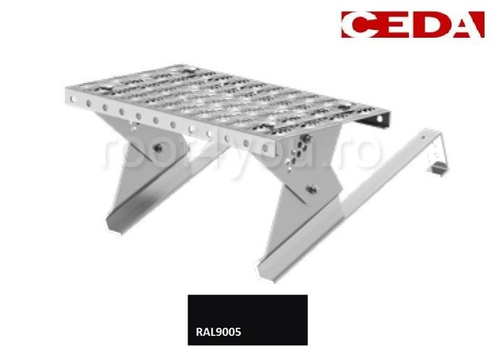 Set de acces pe acoperis cu tigle de pana la 52cm, din otel galvanizat prevopsit, 40cm [1]