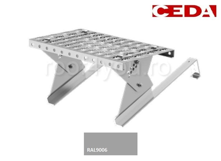 Set de acces pe acoperis cu tigle de pana la 52cm, din otel galvanizat prevopsit, 40cm [1]