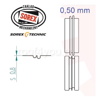 Set placute de profilare 0,50 mm GA050 Sorex [1]