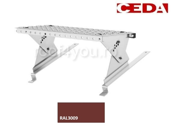 Set treapta acces acoperis, 40cm, din otel, pentru invelitoare cu tigla metalica ondulata, dimensiune tigla 320/35 mm [1]