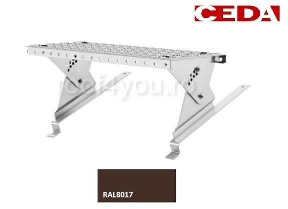 Set treapta acces acoperis, 40cm, din otel, pentru invelitoare cu tigla metalica ondulata, dimensiune tigla 350/35 mm [1]