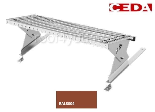 Set acces pe acoperis din otel, 80cm, dimensiune tigla 320/35 mm, RAL 8004 [1]