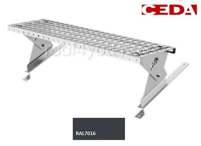 Set acces pe acoperis din otel, 80cm, din otel, dimensiune tigla 350/20 mm, RAL 7016 [1]