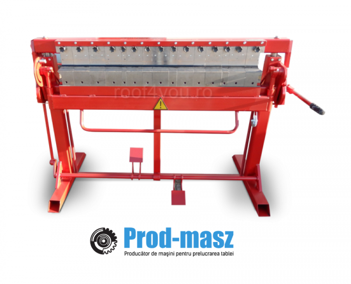 Abkant manual cu segmenti, lungime de lucru 1250 mm/ indoire max 1mm [1]