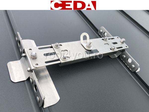 Sistem de ancorare din otel inoxidabil pentru tabla faltuita , cu fixare dubla, CEDA [4]