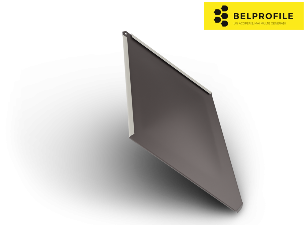 Solzi metalici ROMBO, din otel prevopsit, finisaj SANDSHAPE, 0.5 mm [1]