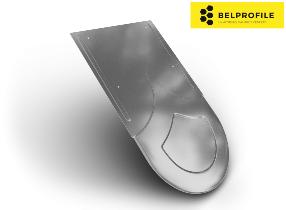 Solzi metalici RONDO, din otel prevopsit, finisaj MagneZinc NATUR, 0.55mm [1]