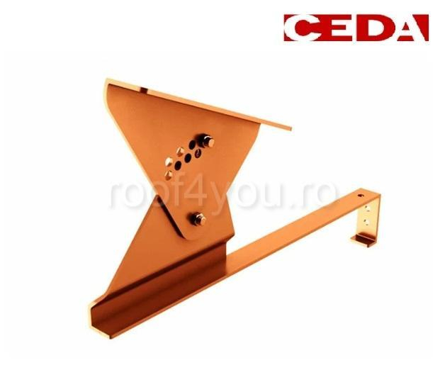 Suport treapta scara acces pe acoperis cu tigle de pana la 52cm, din aluminiu [1]