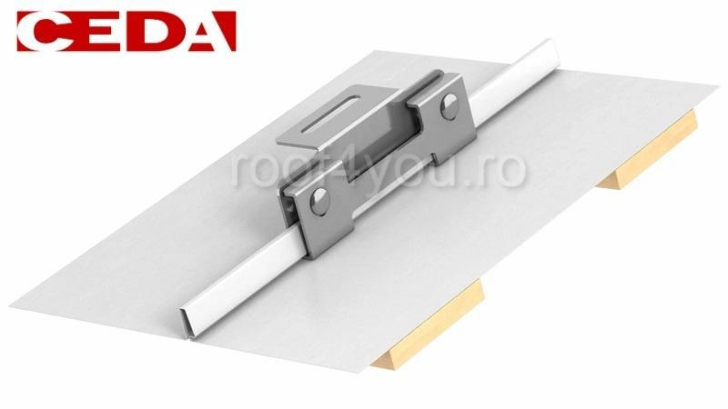 Suport din otel pentru panouri solare si fotovoltaice, pentru tabla faltuita 32 mm, Ral 9005, CEDA [3]