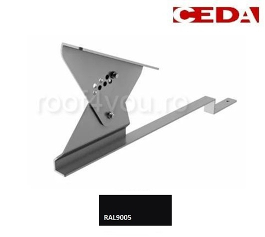 Suport treapta scara acces pe acoperis cu plăci de fibrociment, din aluminiu [1]
