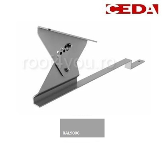 Suport treapta scara acces pe acoperis cu plăci de fibrociment, din aluminiu [1]