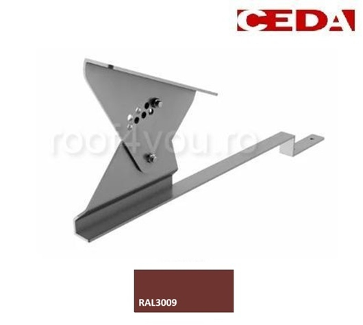 Suport treapta scara acces pe acoperis cu plăci de fibrociment, din aluminiu [1]