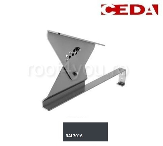 Suport treapta scara acces pe acoperis cu tigle de pana la 47cm, din aluminiu [1]
