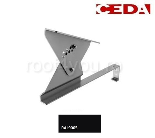 Suport treapta scara acces pe acoperis cu tigle de pana la 52cm, din aluminiu [1]