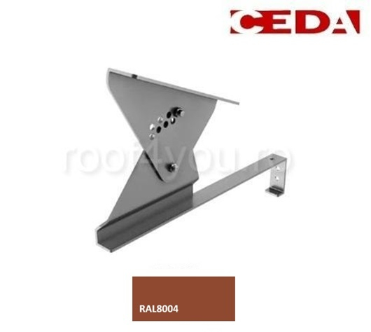 Suport treapta scara acces pe acoperis cu tigle de pana la 52cm, din aluminiu [1]