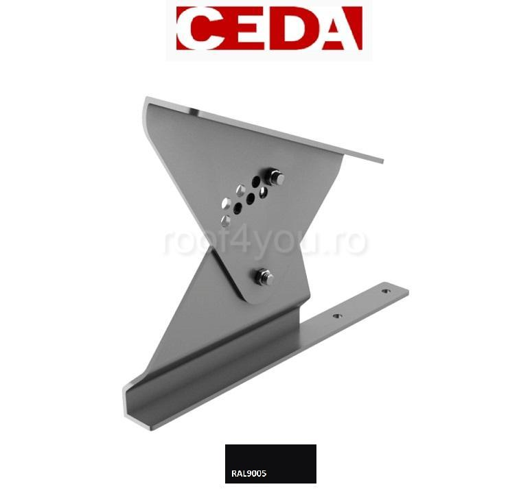 Suport treapta scara acces pe acoperis pentru acoperișuri plate, din otel prevopsit [1]