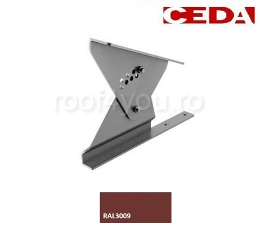 Suport treapta scara acces pe acoperis plat, din aluminiu [1]