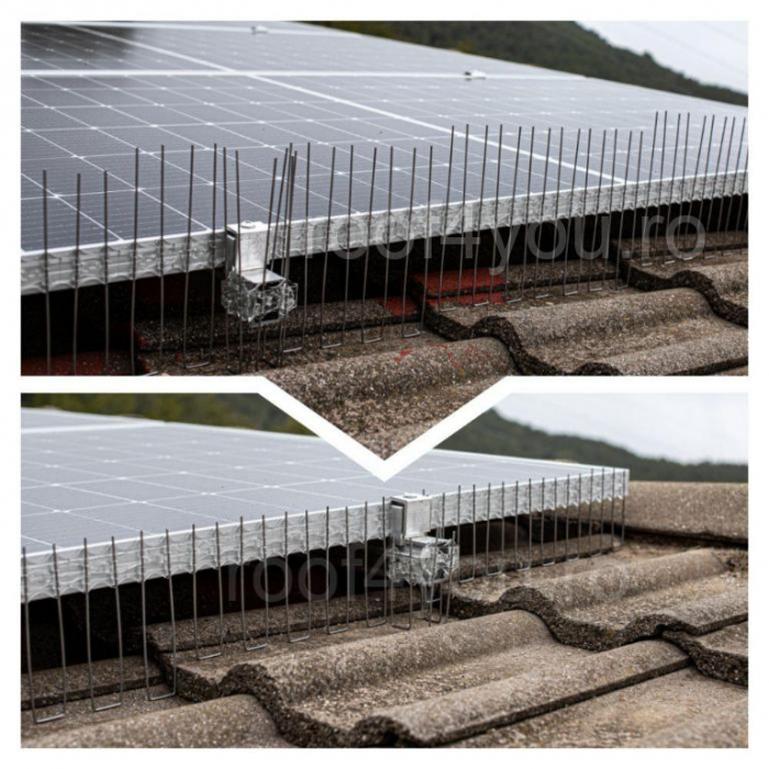 Tepi antipasari pentru panouri fotovoltaice, 80 tepi / m, h=21cm - RFY [3]