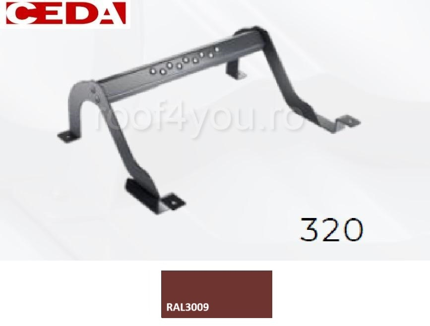 Trepte pentru acces pe acoperis de tabla, din otel prevopsit, modul 320, latime 420mm [1]