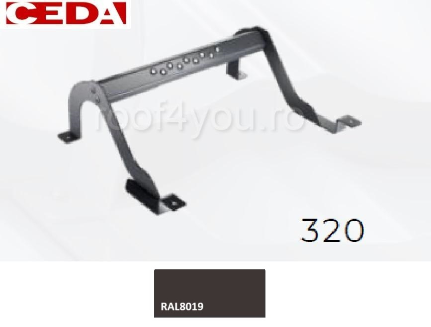Trepte pentru acces pe acoperis de tabla, din otel prevopsit, modul 320, latime 420mm [1]