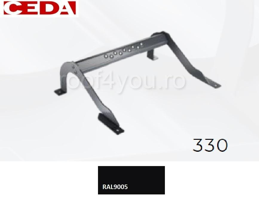 Trepte pentru acces pe acoperis de tabla, din otel prevopsit, modul 330, latime 420mm [1]