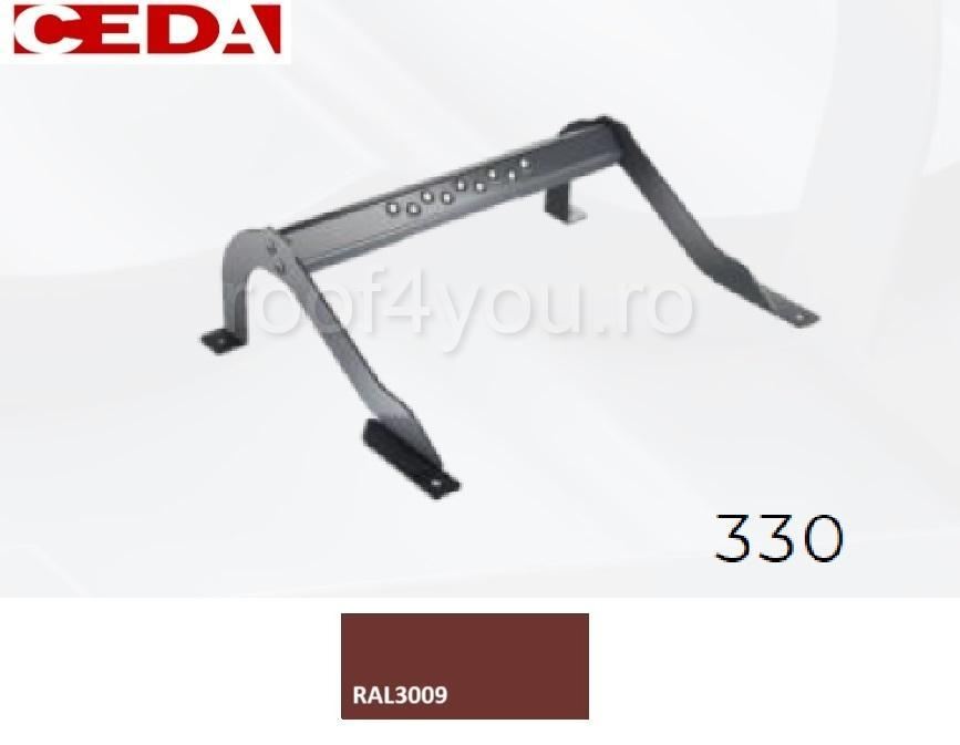 Trepte pentru acces pe acoperis de tabla, din otel prevopsit, modul 330, latime 420mm [1]
