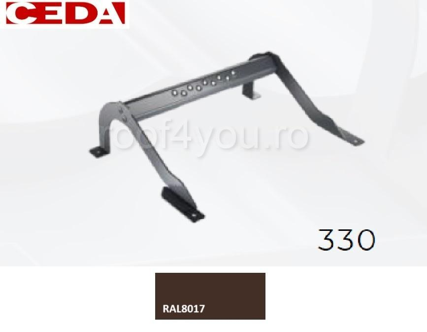 Trepte pentru acces pe acoperis de tabla, din otel prevopsit, modul 330, latime 420mm [1]