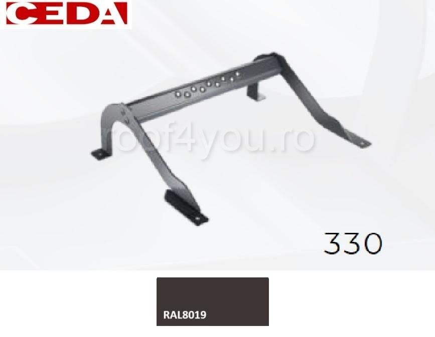 Trepte pentru acces pe acoperis de tabla, din otel prevopsit, modul 330, latime 420mm [1]