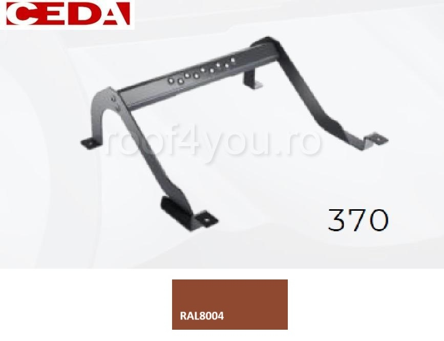 Trepte pentru acces pe acoperis de tabla, din otel prevopsit, modul 370, latime 420mm [1]