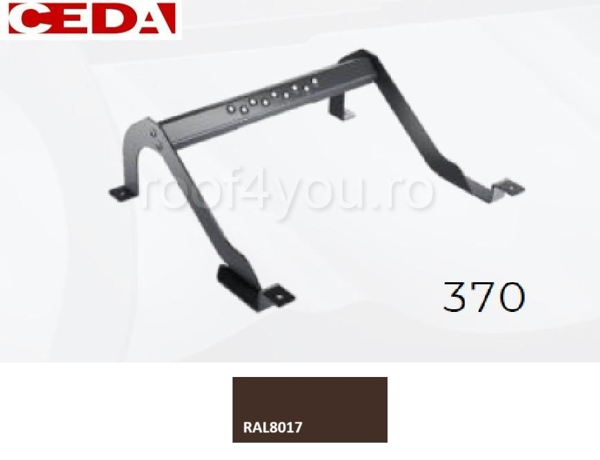 Trepte pentru acces pe acoperis de tabla, din otel prevopsit, modul 370, latime 420mm [1]
