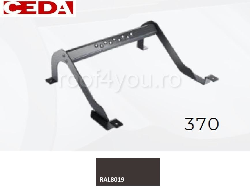 Trepte pentru acces pe acoperis de tabla, din otel prevopsit, modul 370, latime 420mm [1]