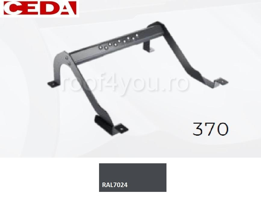 Trepte pentru acces pe acoperis de tabla, din otel prevopsit, modul 370, latime 420mm [1]